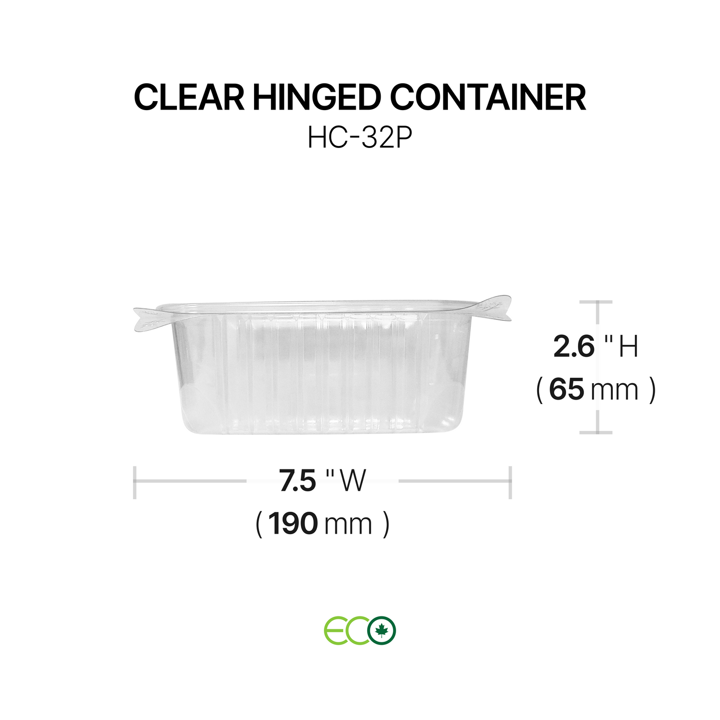 Hinged Container with Lock (16oz / 32oz)