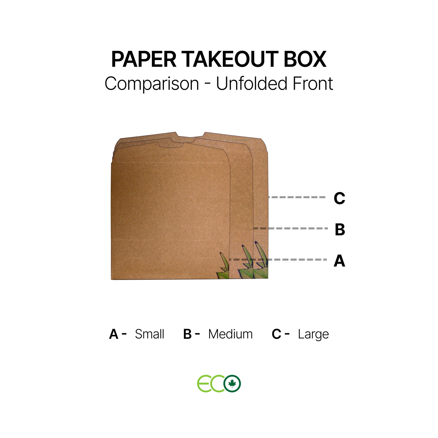 Paper Takeout Box (S / M / L)