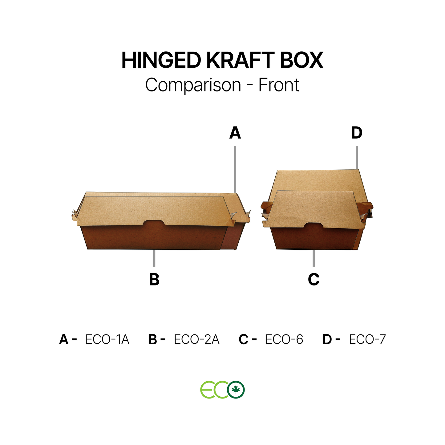 ECO Hinged Kraft Box (4 Sizes)