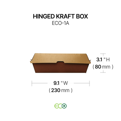 ECO Hinged Kraft Box (4 Sizes)