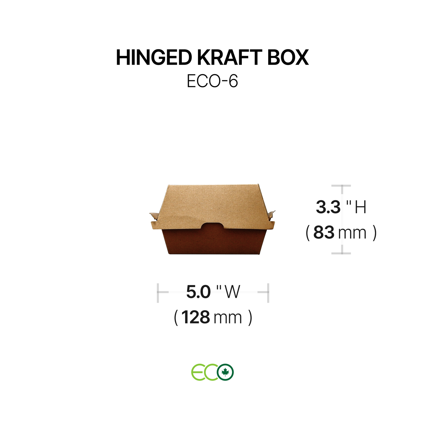 ECO Hinged Kraft Box (4 Sizes)