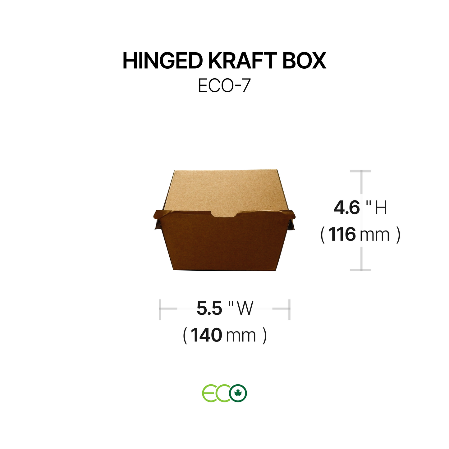ECO Hinged Kraft Box (4 Sizes)