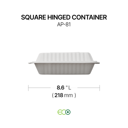 AP Square Hinged Container (6" / 8" / 9")