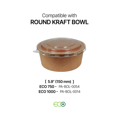 PET Lid for Bowls (5.9" / 6.5" / 7.3")