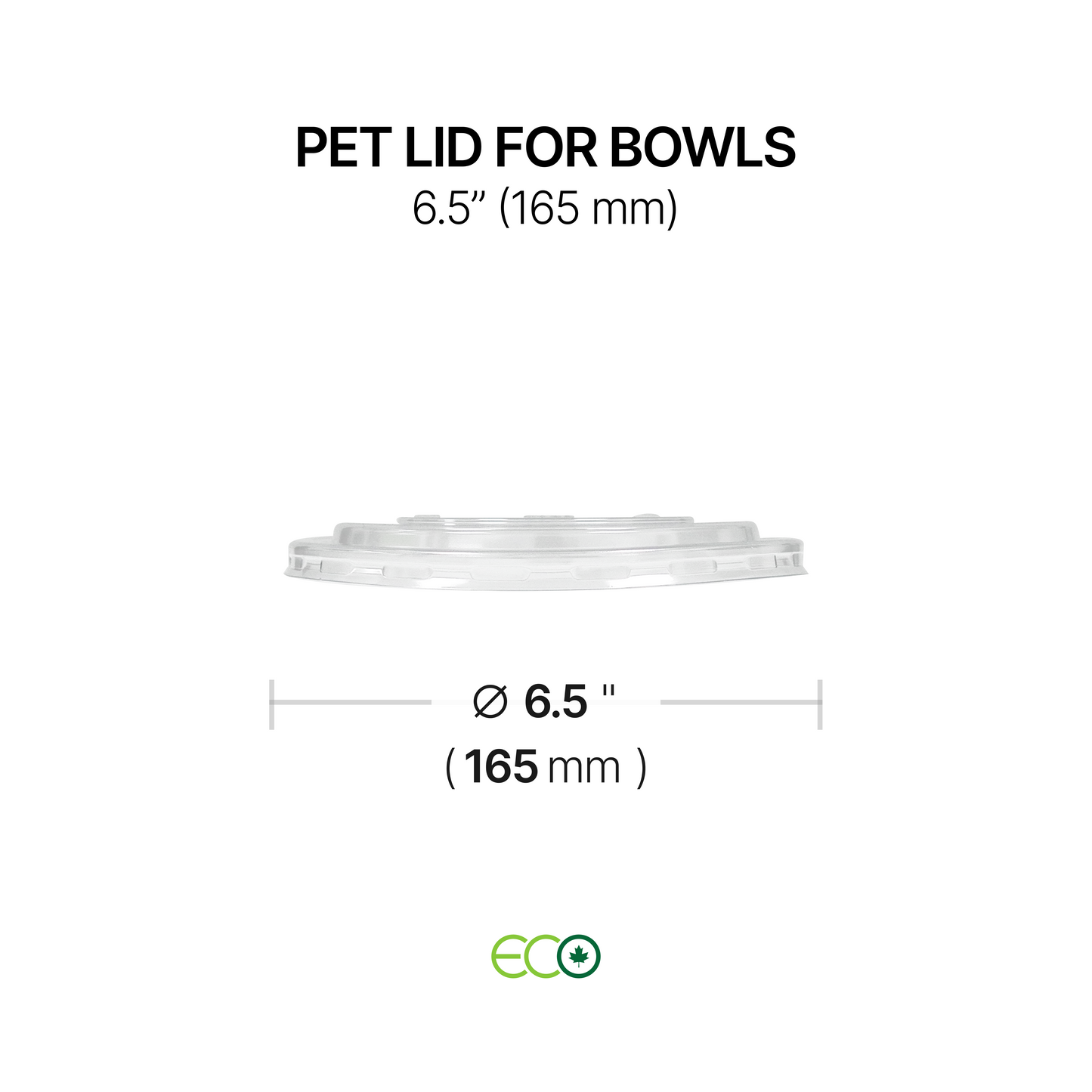 PET Lid for Bowls (5.9" / 6.5" / 7.3")