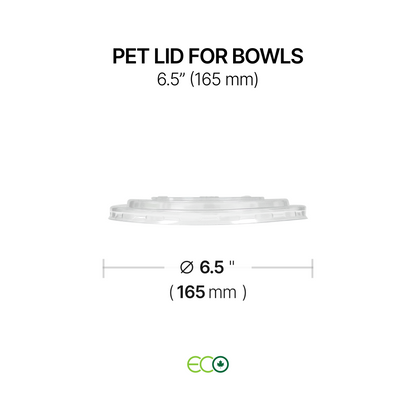 PET Lid for Bowls (5.9" / 6.5" / 7.3")