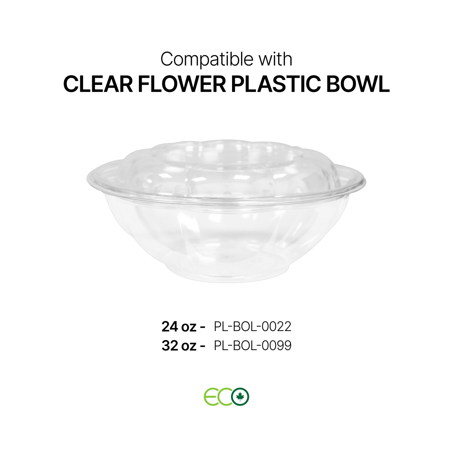 Dome PET Lid for 6.9" Flower Bowls