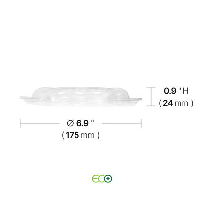 Dome PET Lid for 6.9" Flower Bowls