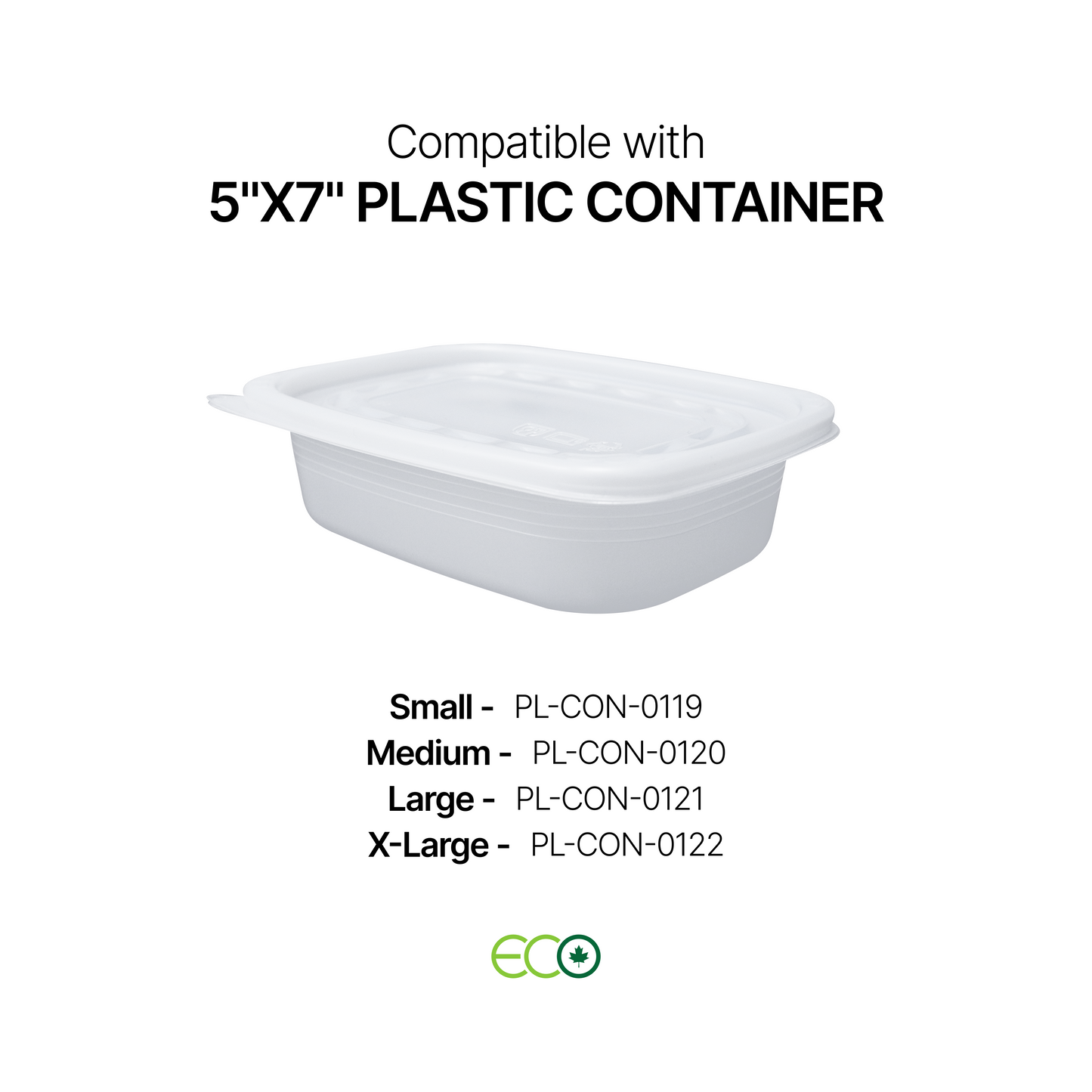 PP Lid for 5"X7" Containers