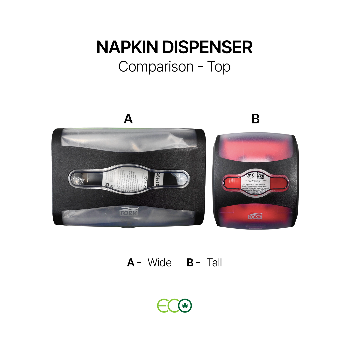 Tabletop Napkin Dispenser (Wide / Tall)