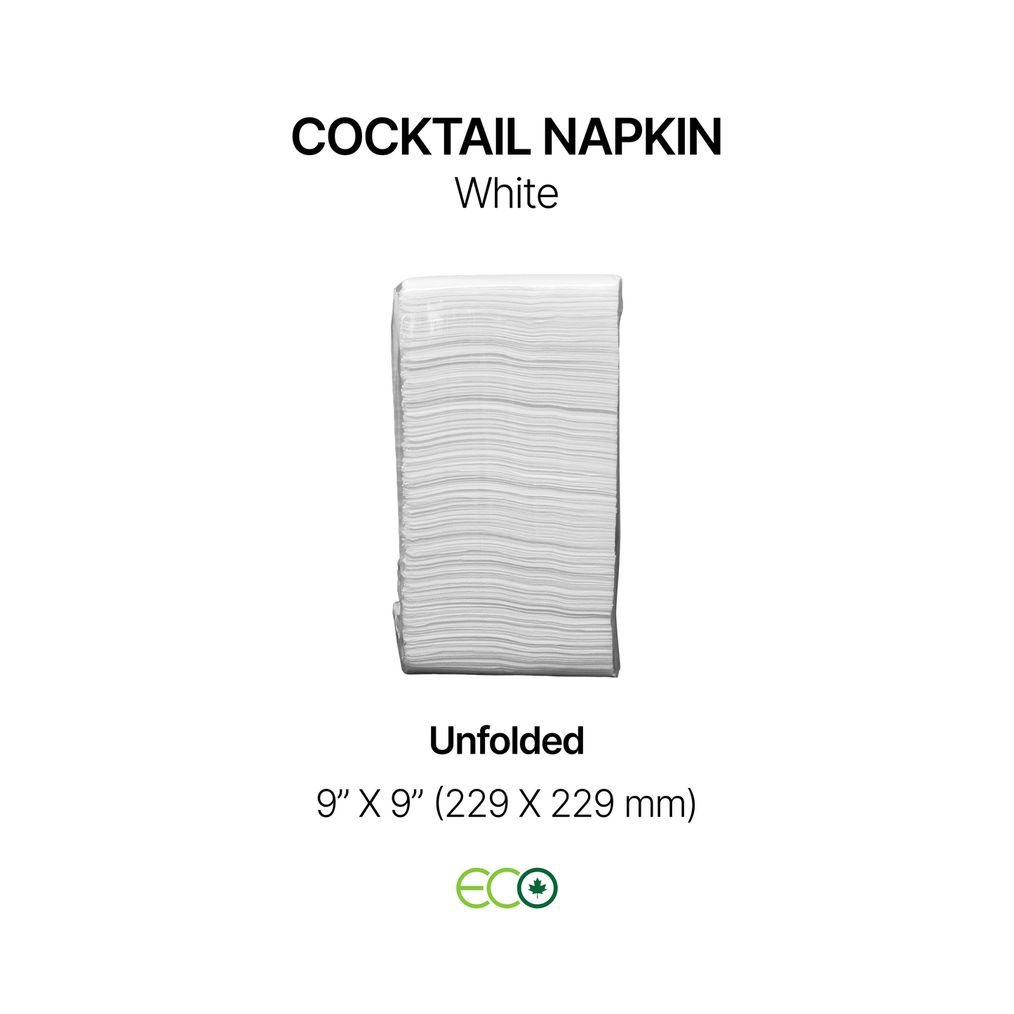 Cocktail Napkins (White / Black)