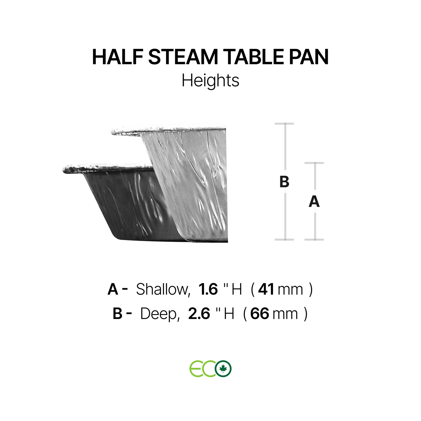 Half-Size Steam Table Pan (2 Depths)