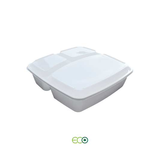 3-Comp PP Container with Lid
