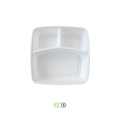 3-Comp PP Container with Lid