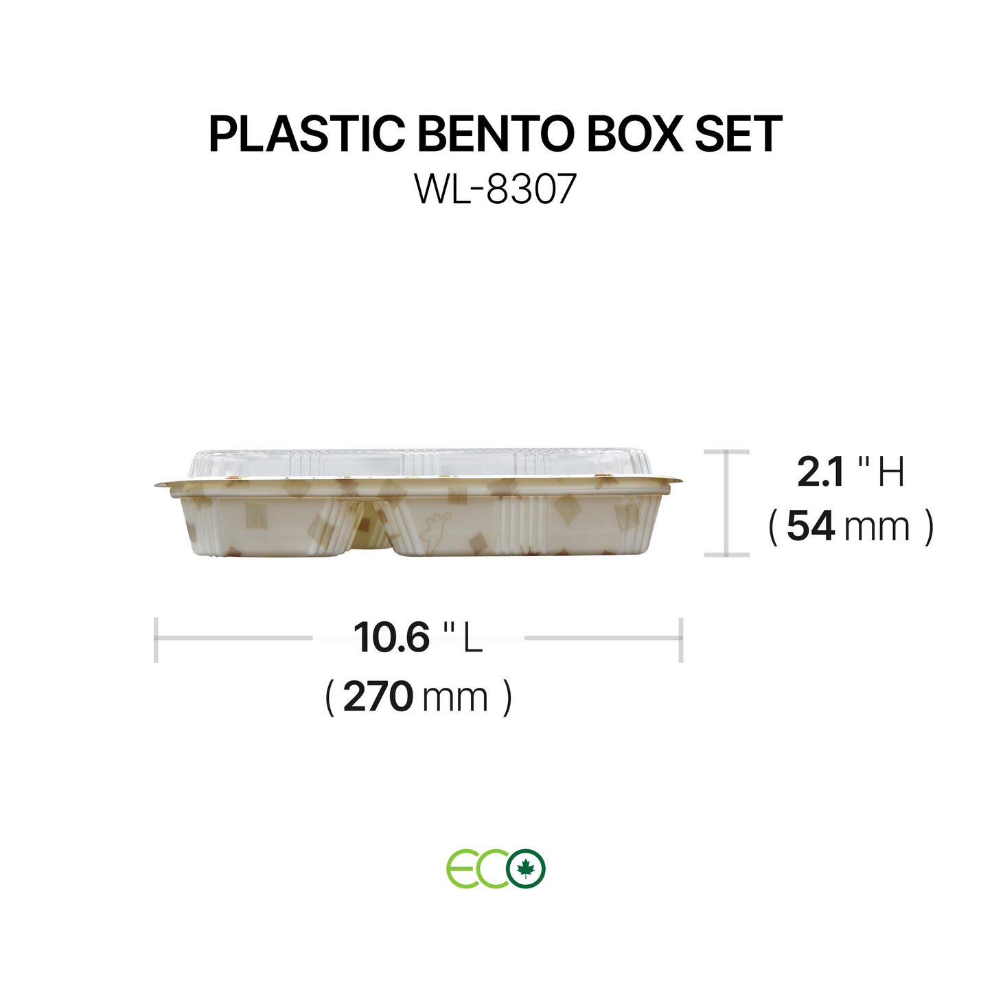 Plastic Bento Box Set (2 Sizes)