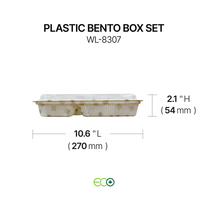 Plastic Bento Box Set (2 Sizes)