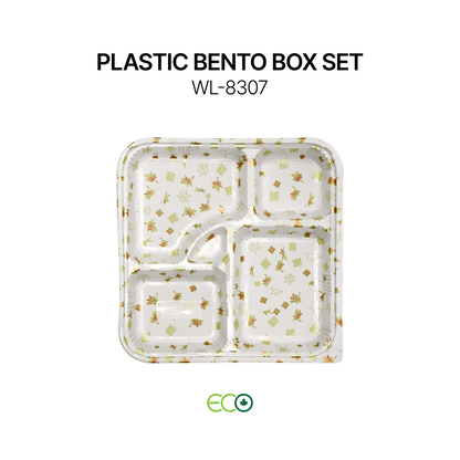 Plastic Bento Box Set (2 Sizes)