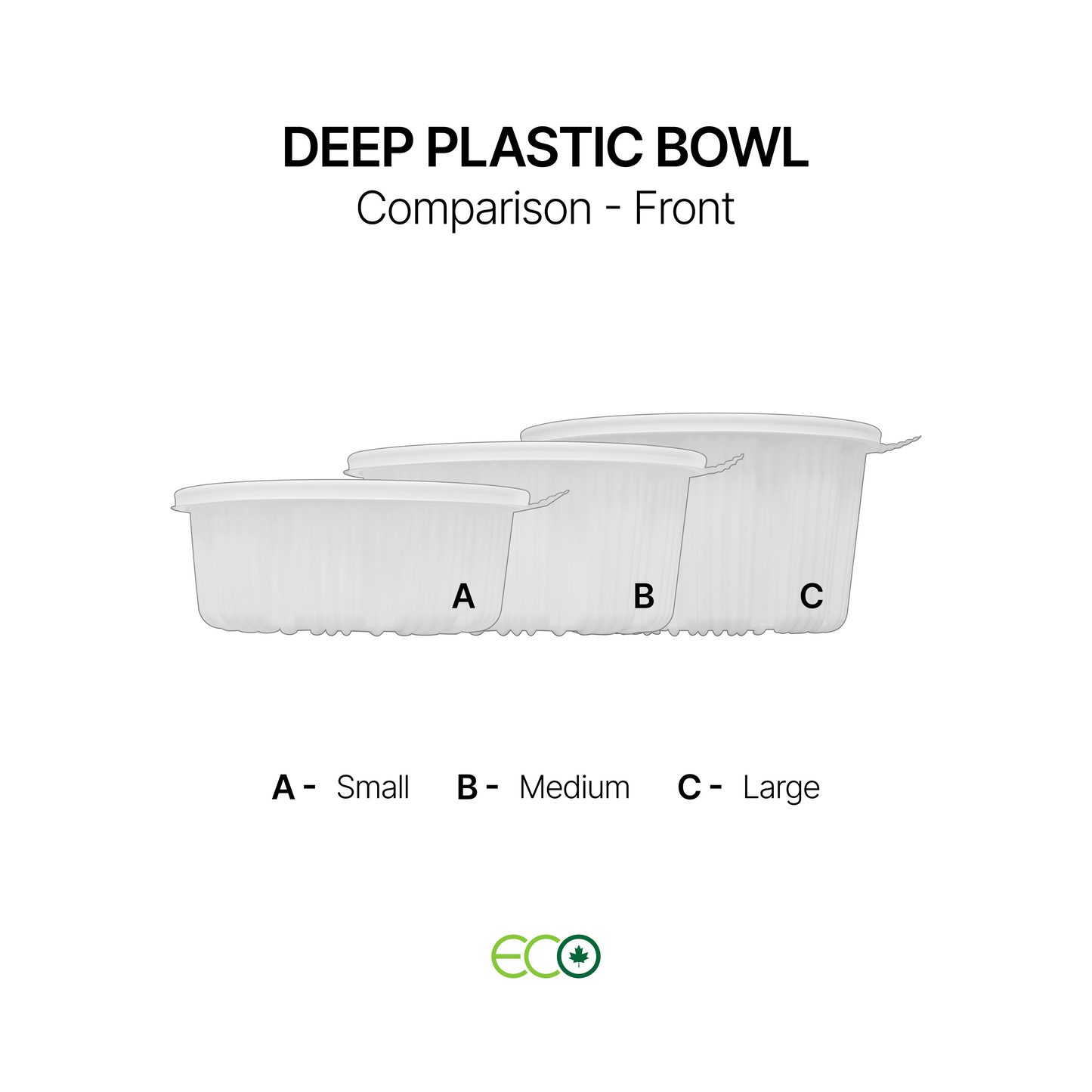 Deep Plastic Bowl (S /M / L)