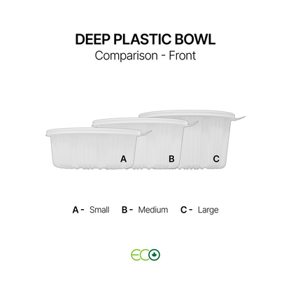 Deep Plastic Bowl (S /M / L)