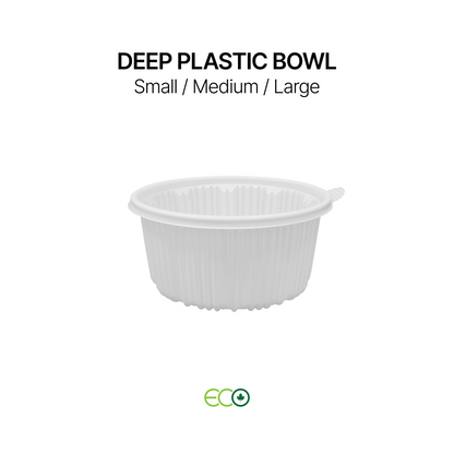 Deep Plastic Bowl (S /M / L)