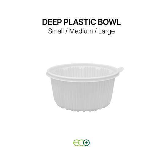 Deep Plastic Bowl (S /M / L)