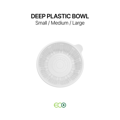 Deep Plastic Bowl (S /M / L)