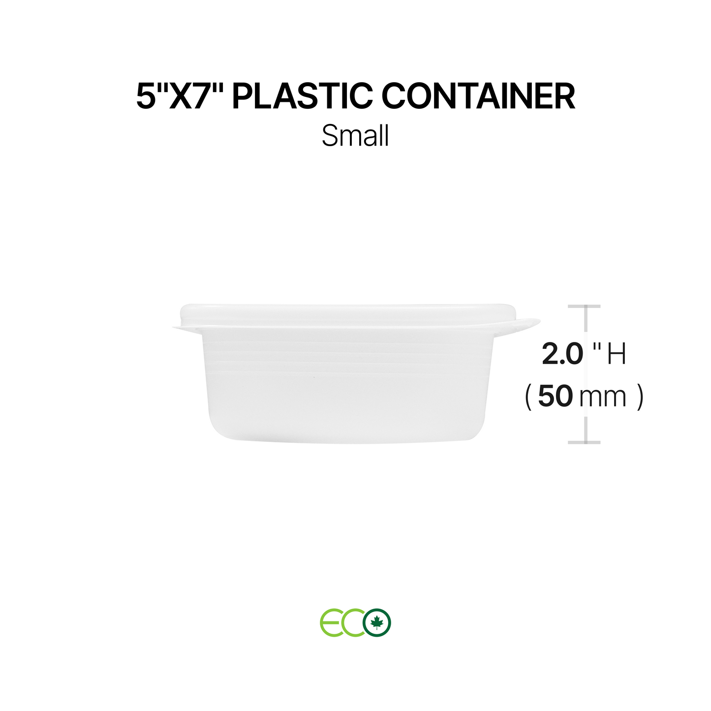 5"X7" Plastic Container (S / M / L / XL)