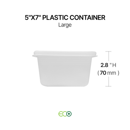 5"X7" Plastic Container (S / M / L / XL)