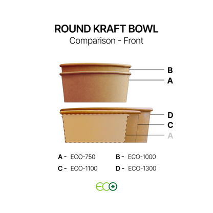 Round Kraft Bowl (4 Sizes)