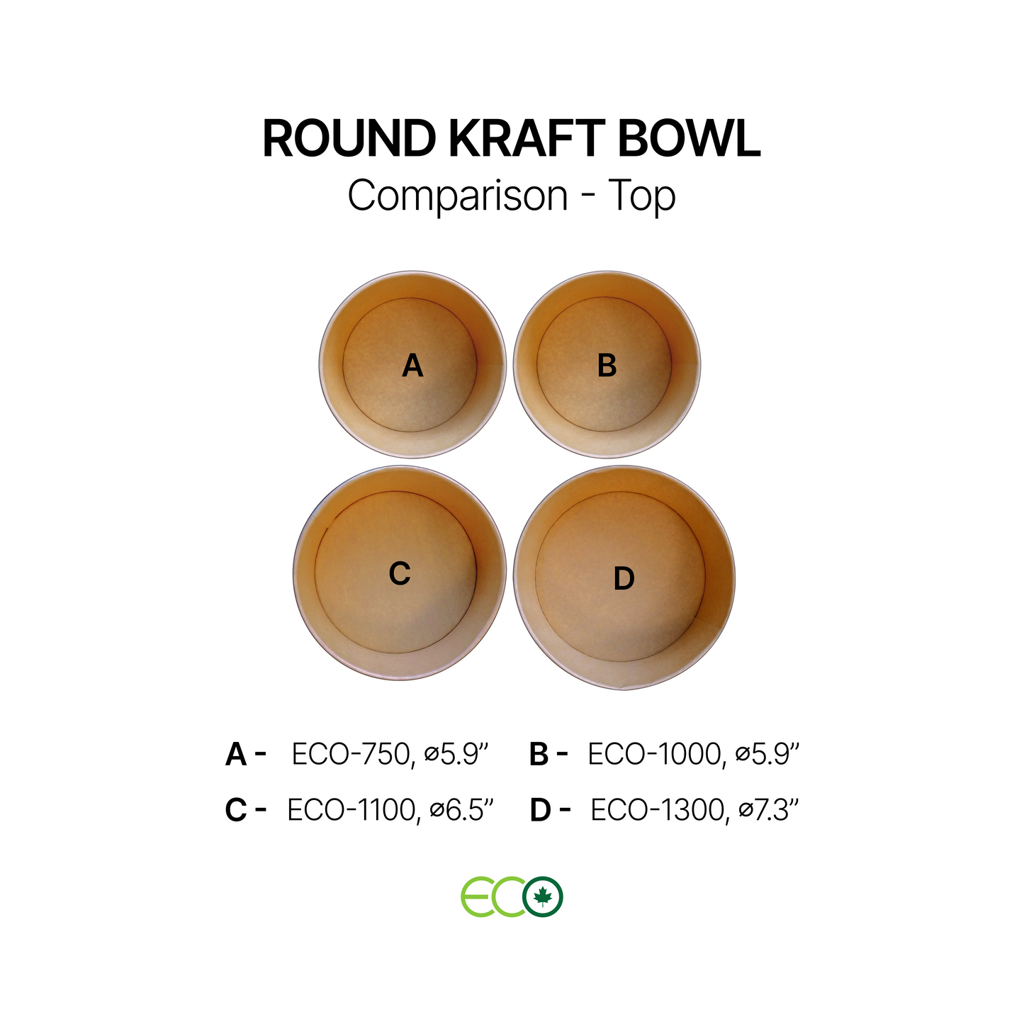 Round Kraft Bowl (4 Sizes)