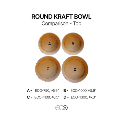 Round Kraft Bowl (4 Sizes)
