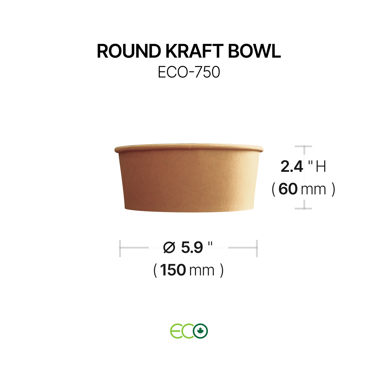 Round Kraft Bowl (4 Sizes)