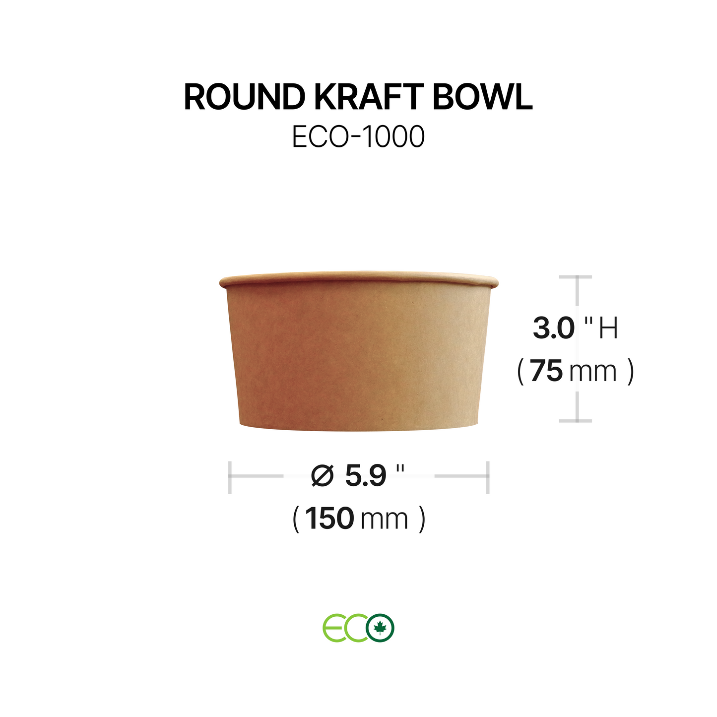 Round Kraft Bowl (4 Sizes)