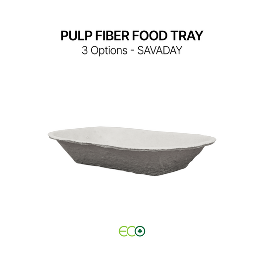 Pulp Fiber Food Tray (S / M / L)