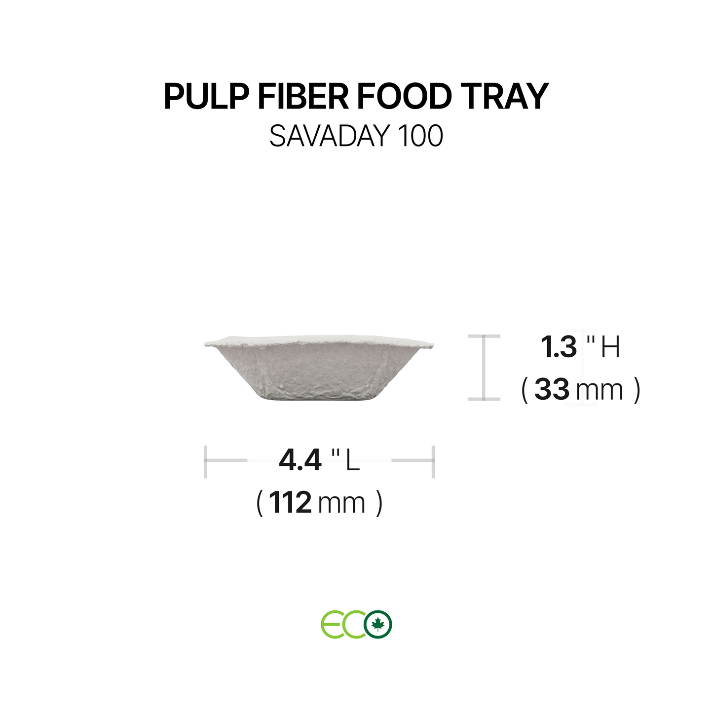 펄프 섬유 식품 트레이(소형/중형/대형)
