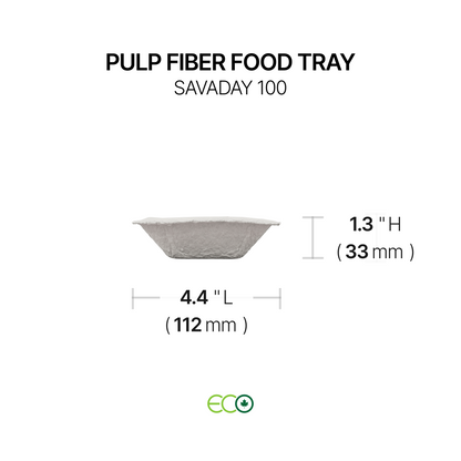 펄프 섬유 식품 트레이(소형/중형/대형)