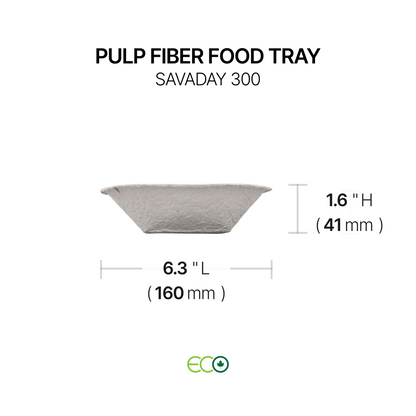 펄프 섬유 식품 트레이(소형/중형/대형)
