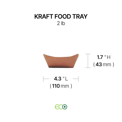 종이 식품 트레이(1파운드/2파운드/3파운드/5파운드)