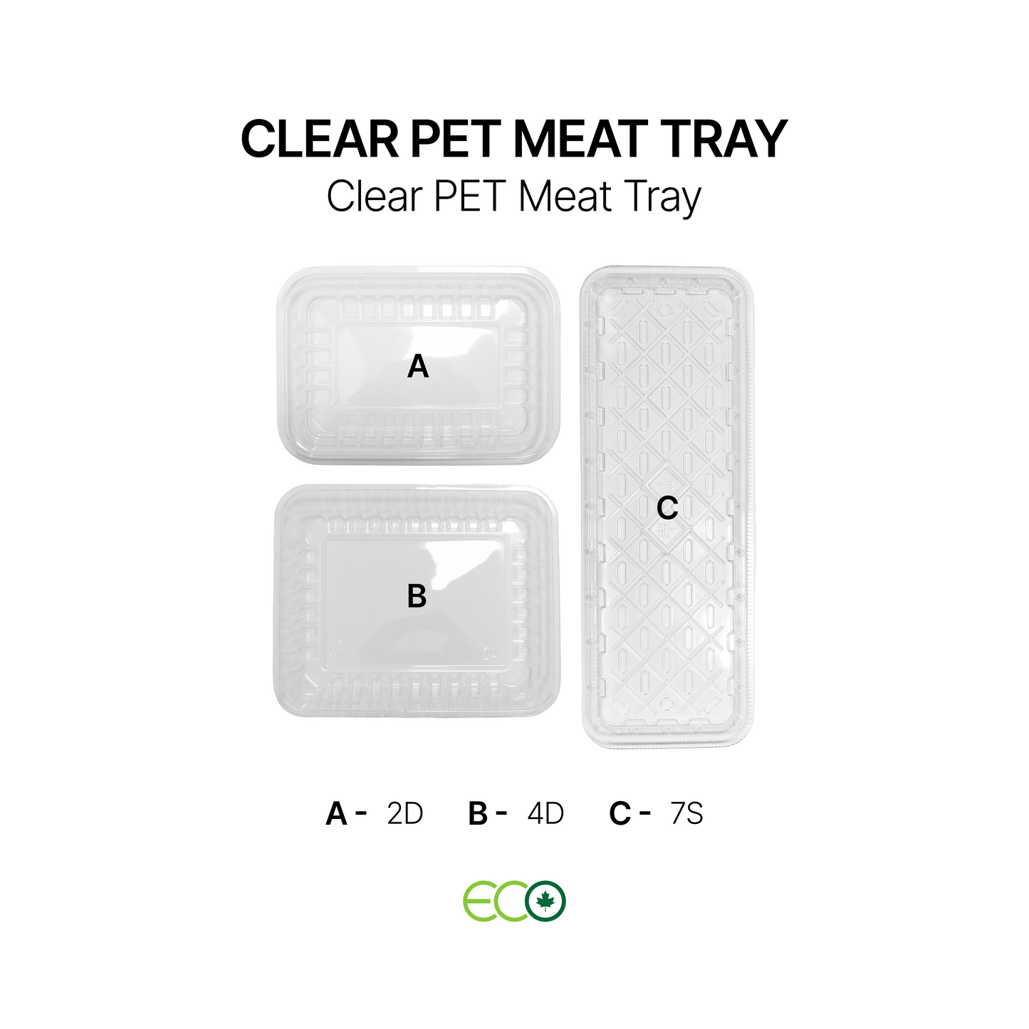 Clear PET Meat Tray (5 Sizes)
