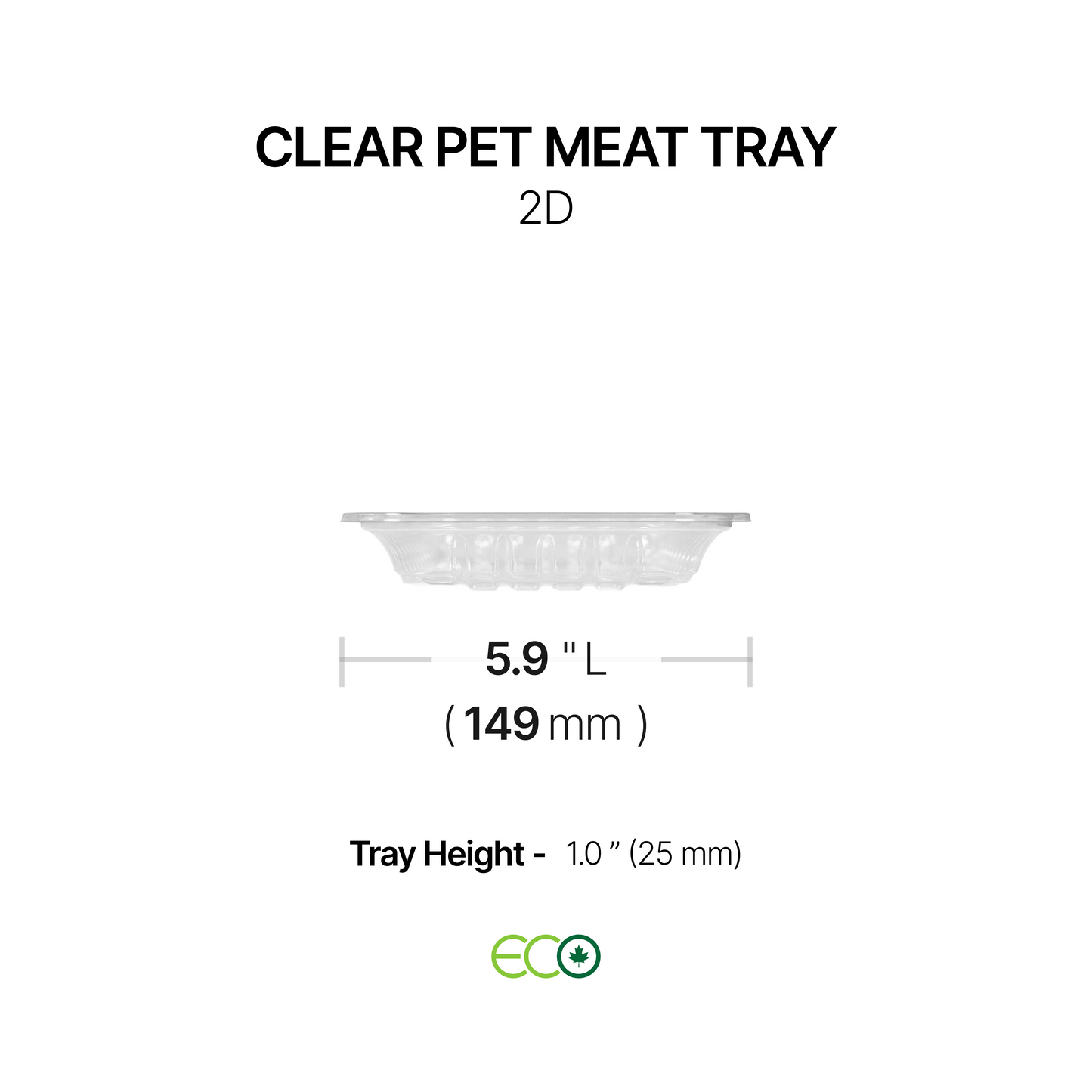 Clear PET Meat Tray (5 Sizes)