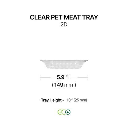 Clear PET Meat Tray (5 Sizes)