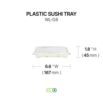 Plastic Sushi Tray (7 Sizes)