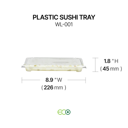 Plastic Sushi Tray (7 Sizes)