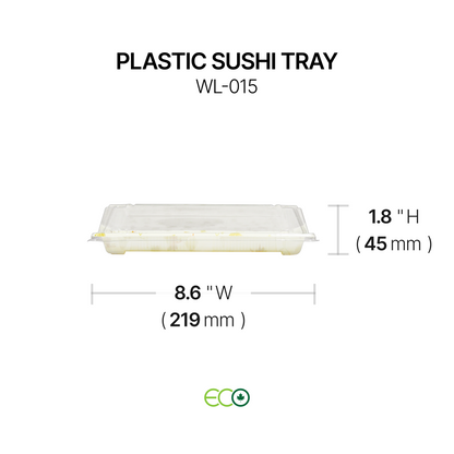 Plastic Sushi Tray (7 Sizes)