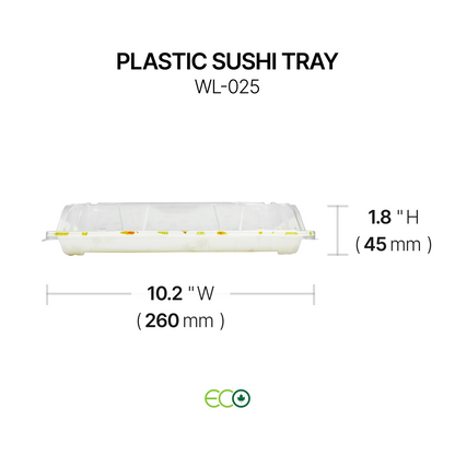 Plastic Sushi Tray (7 Sizes)