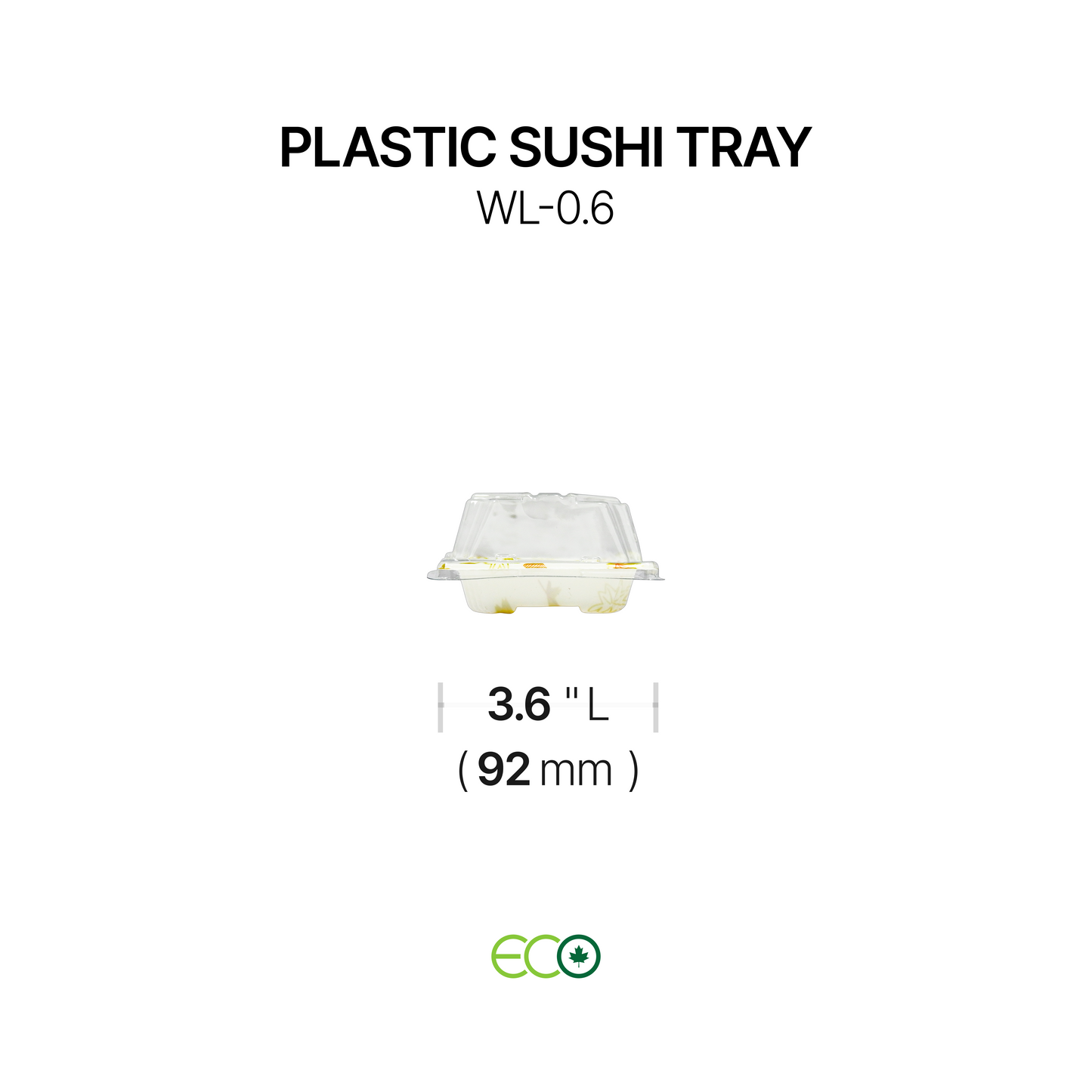 Plastic Sushi Tray (7 Sizes)