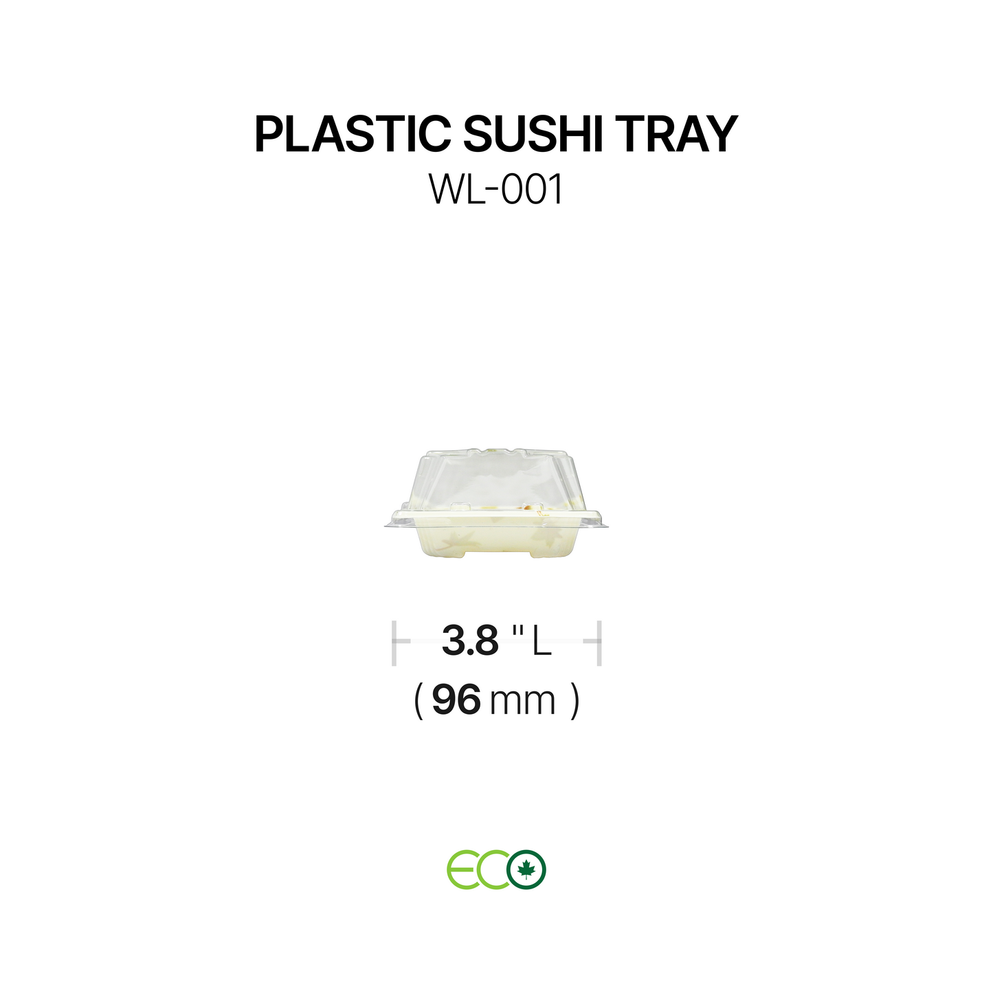 Plastic Sushi Tray (7 Sizes)