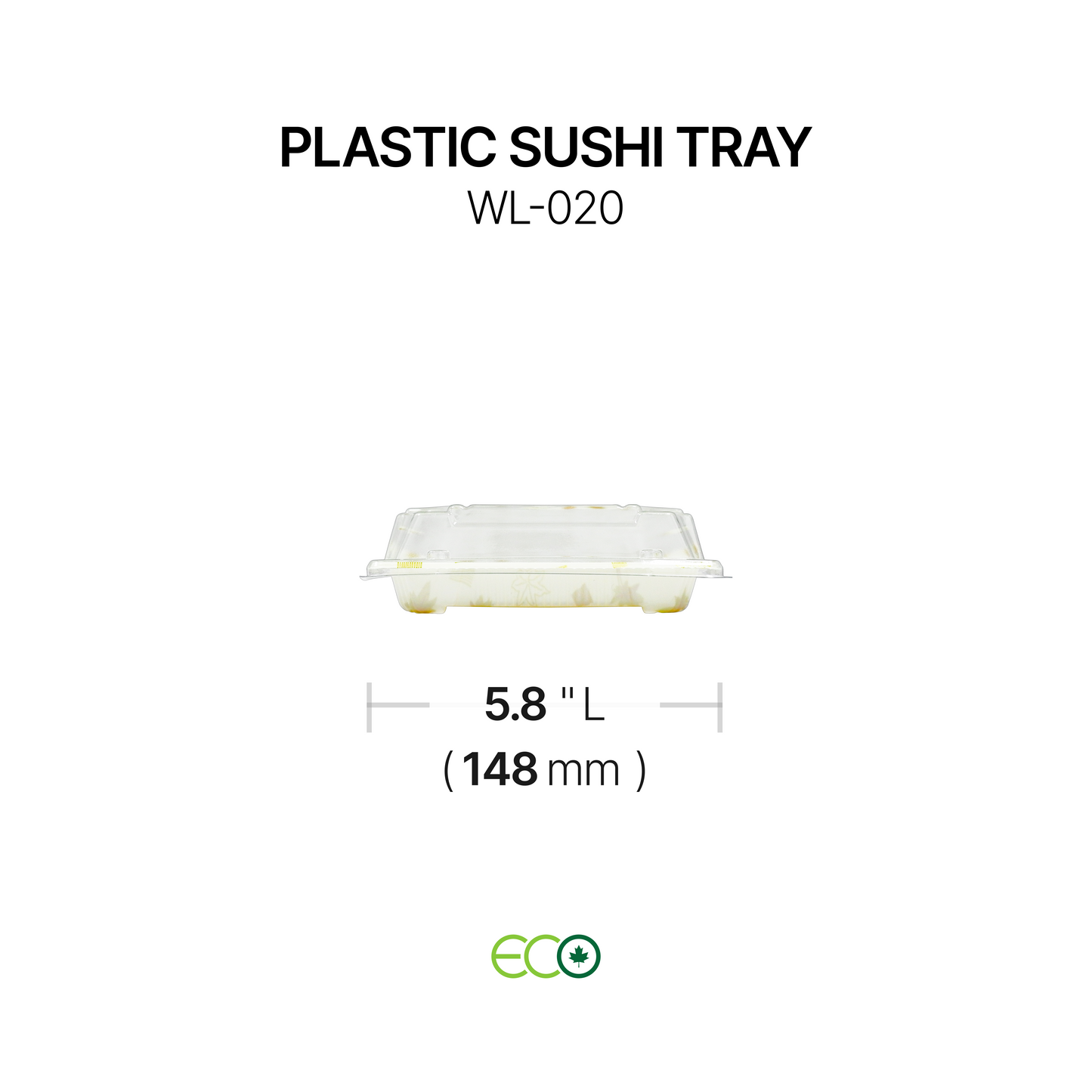 Plastic Sushi Tray (7 Sizes)