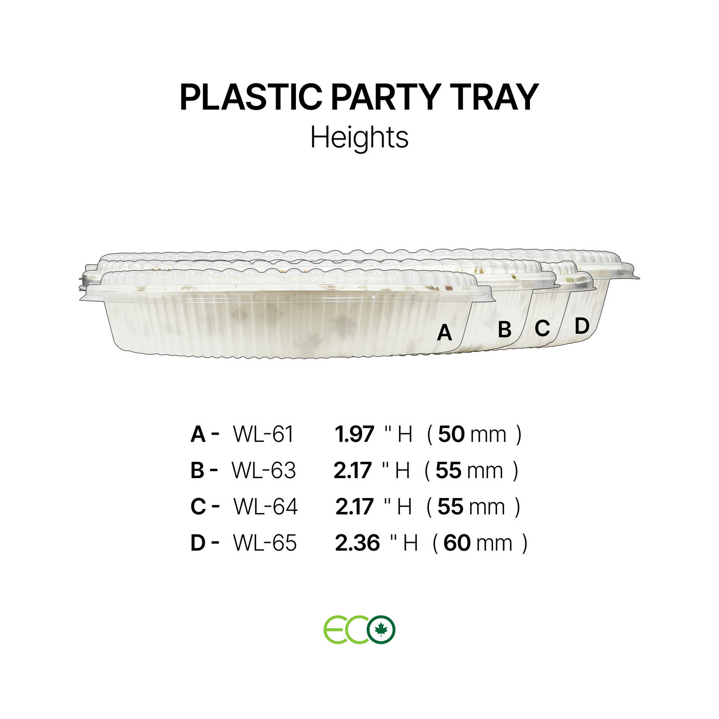 Plastic Party Tray (4 Sizes)