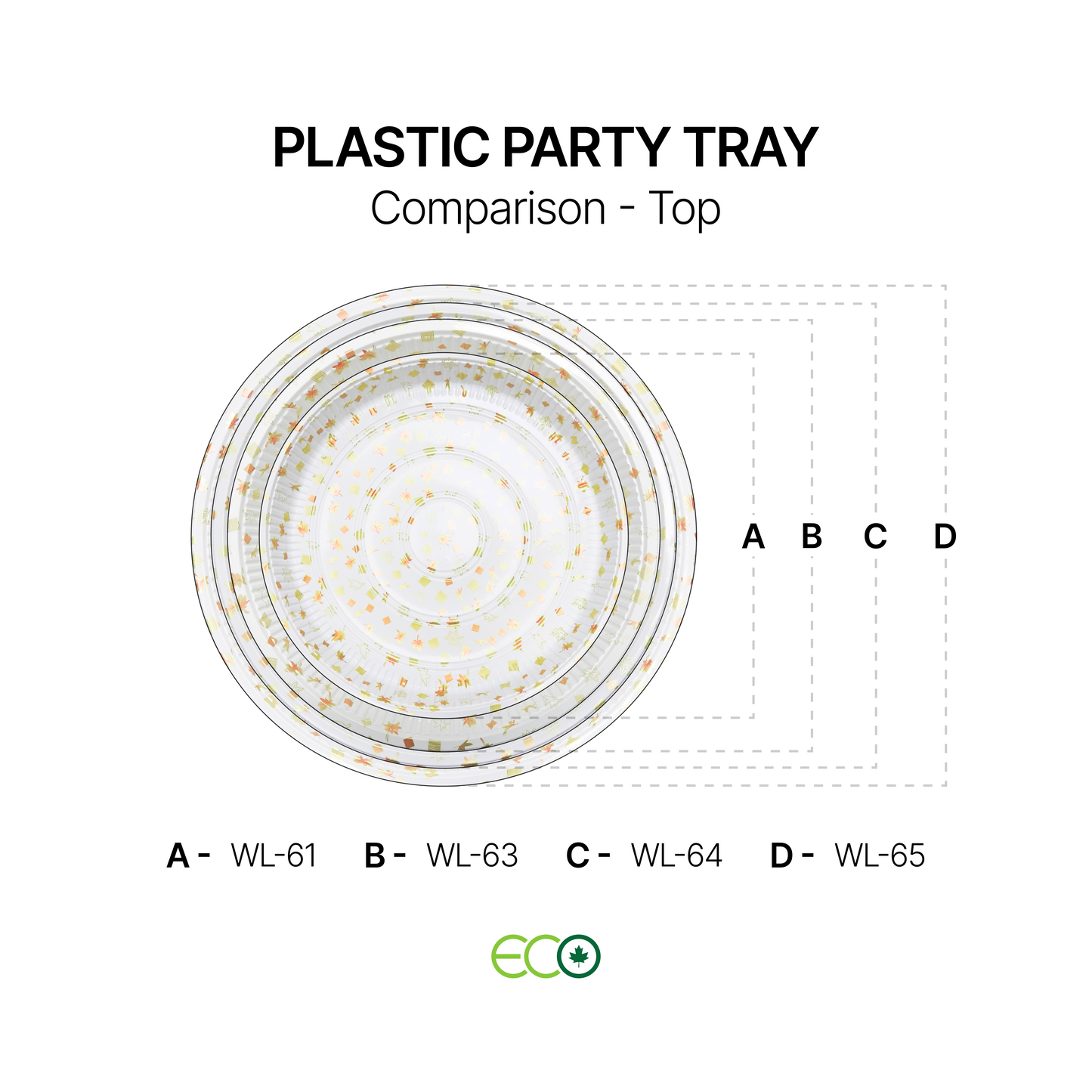 Plastic Party Tray (4 Sizes)